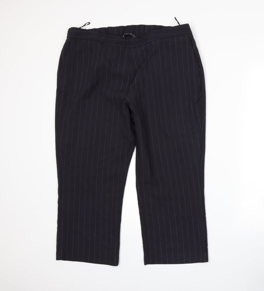 Womens UK Size 18 Bonmarché Regular Fit Blue Trousers