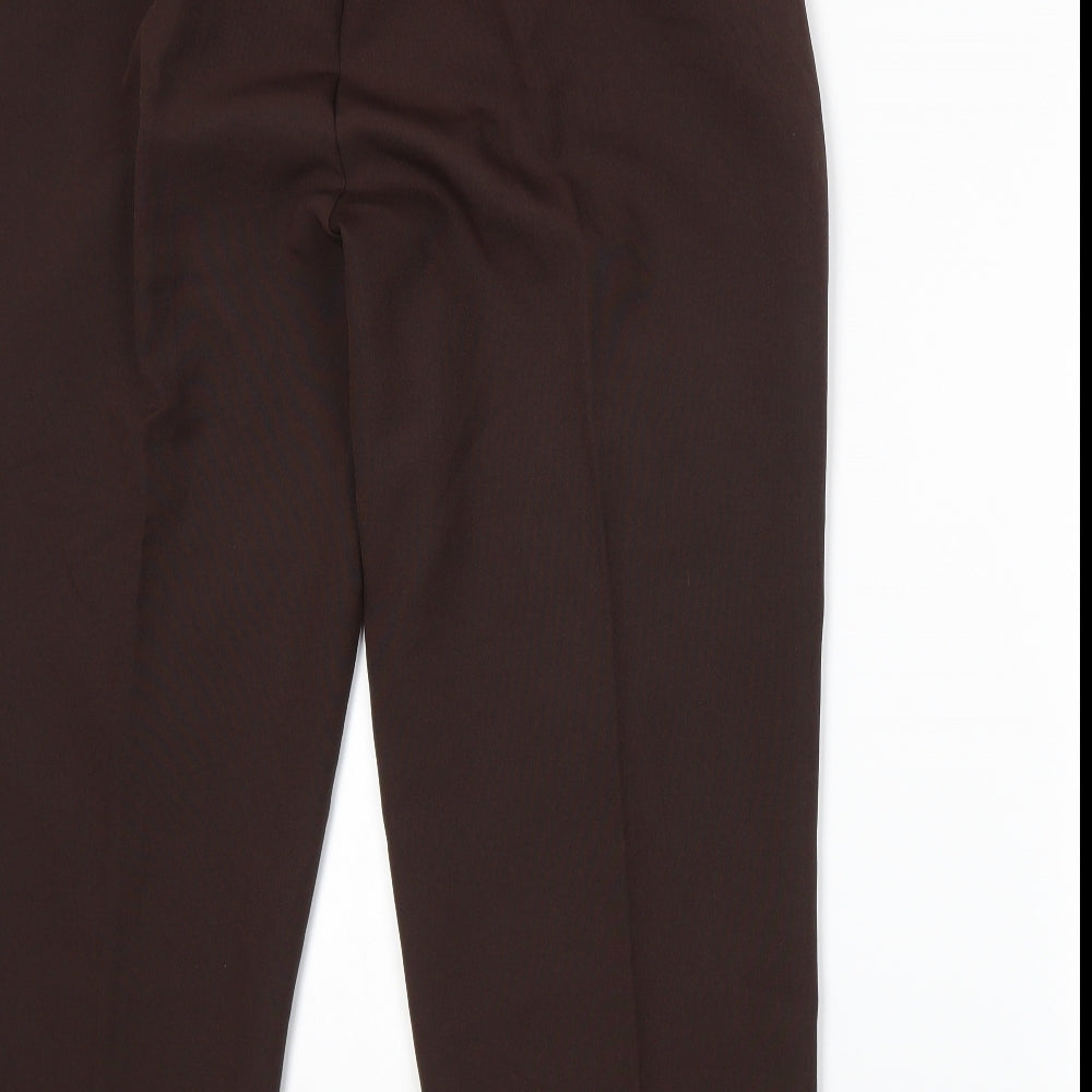 Womens UK Size 18 BM Regular Fit Brown Trousers
