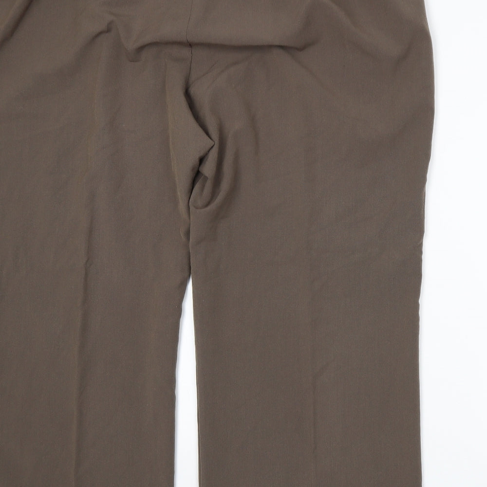 Anthology Womens Brown Trousers Size 24 L28 in