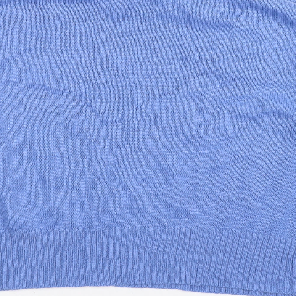 Brave Soul Womens Blue Knit Pullover Jumper Size M