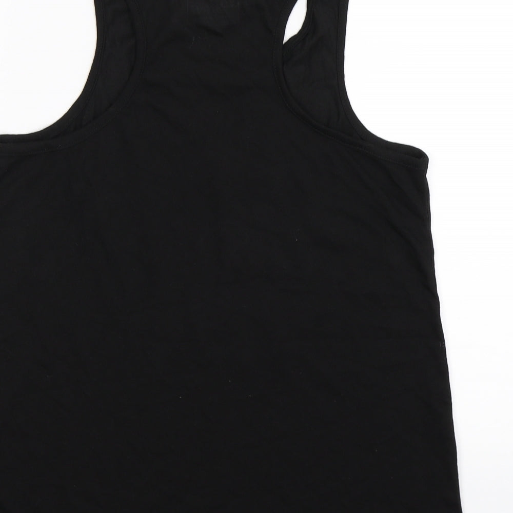 Young Dimension Girls Black Basic Tank Size 12-13 Years - love what you do