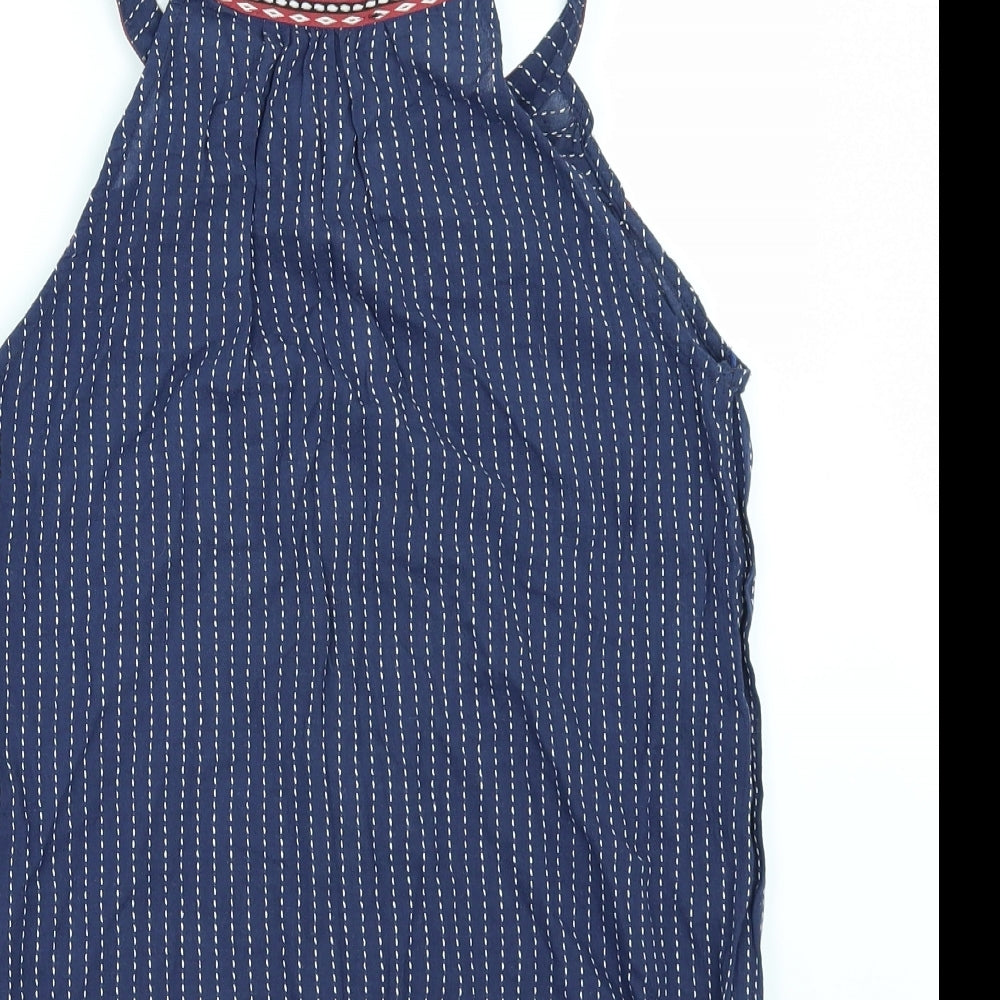 Primark Womens Blue Striped Tunic Blouse