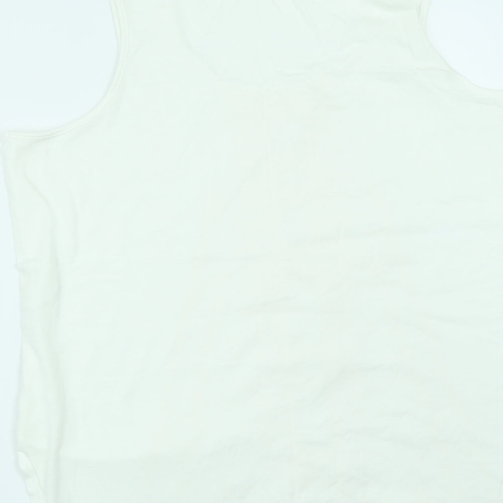 Womens UK Size L Jeanswest White Basic T-Shirt
