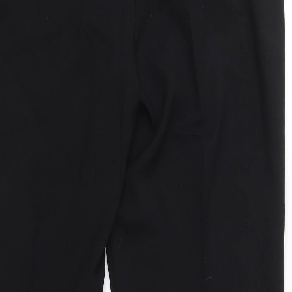 Womens UK Size 14 New Look Regular Fit Black Trousers