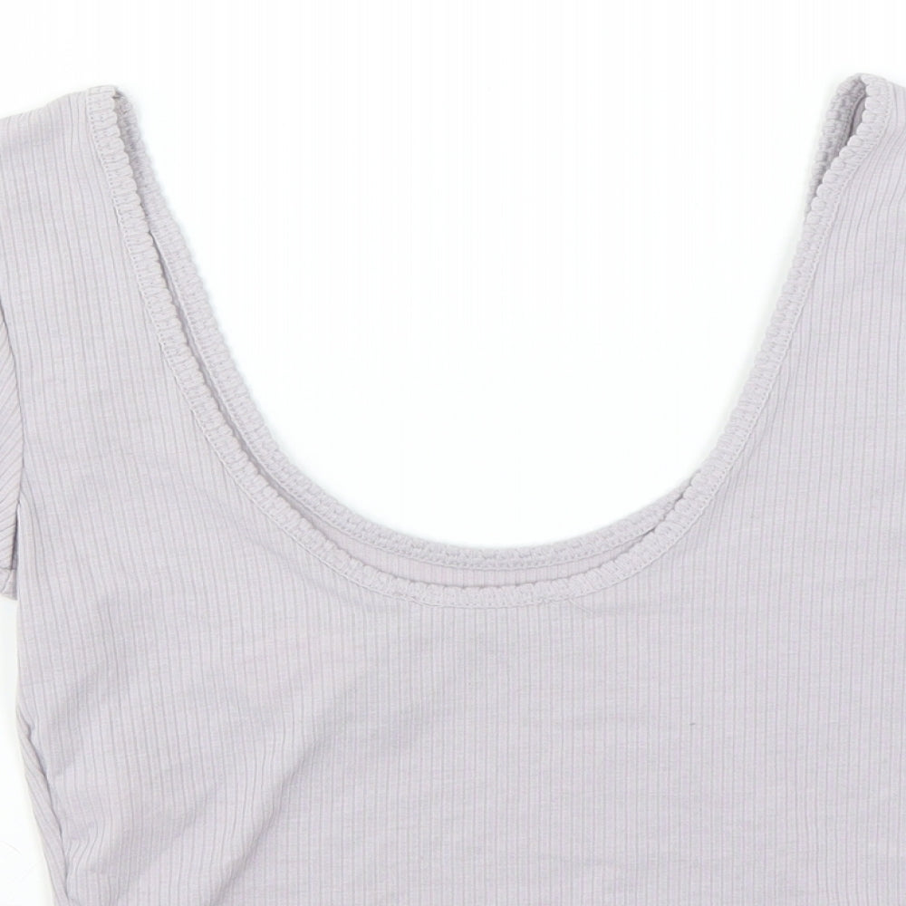 Primark Womens Purple Basic T-Shirt Size XS - CROPPED