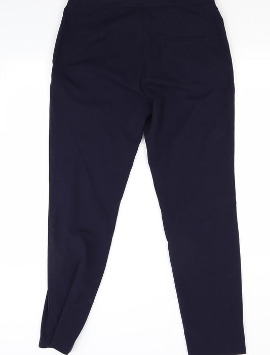 Womens UK Size 12 H&M Regular Fit Blue Trousers