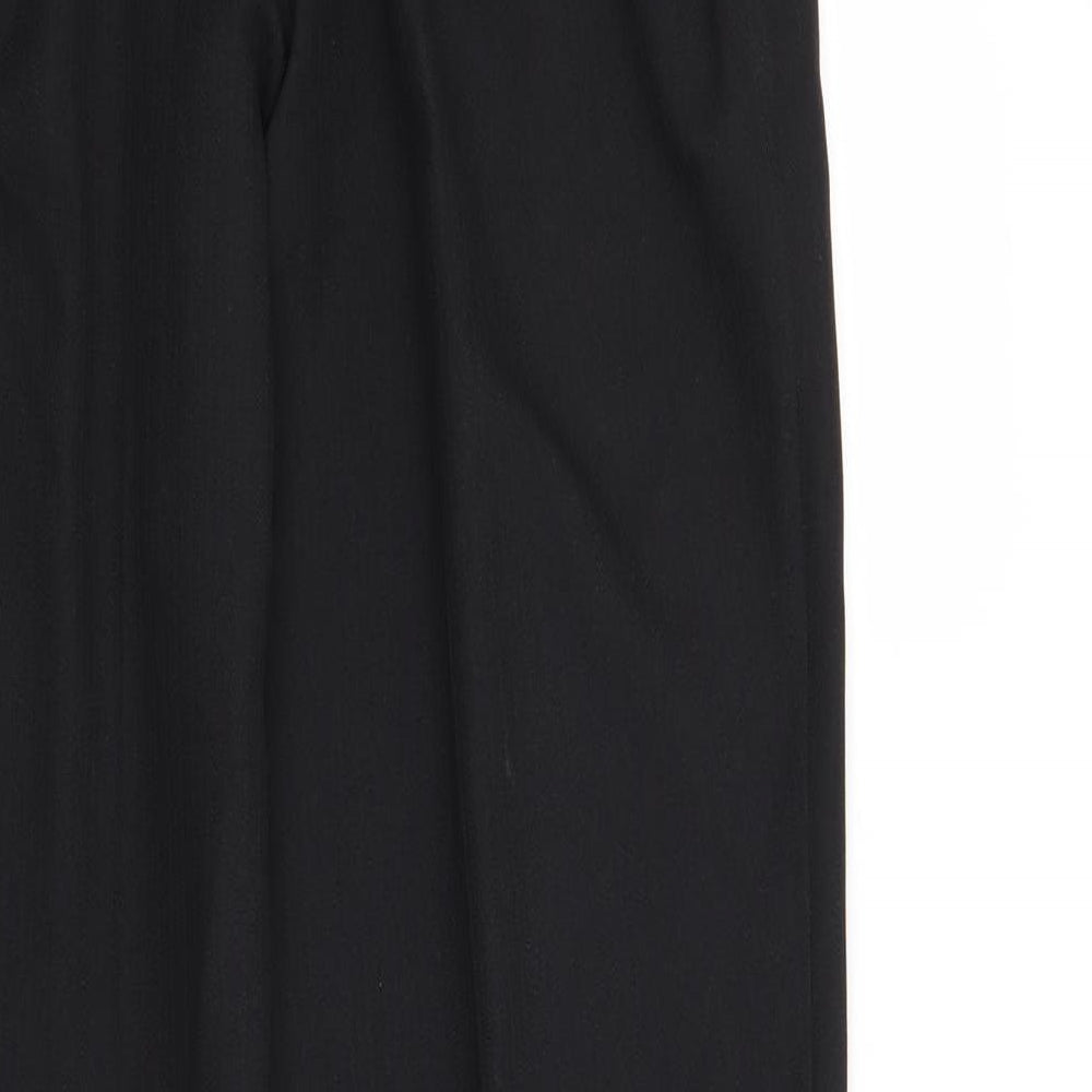 Womens UK Size 10 Marks and Spencer Regular Fit Black Trousers