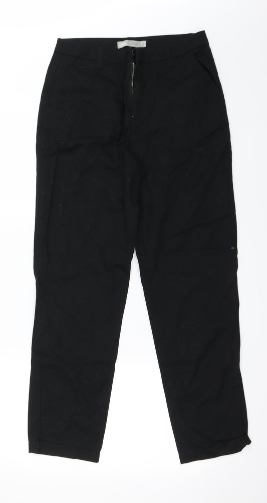 Womens UK Size 8 ASOS Regular Fit Black Trousers