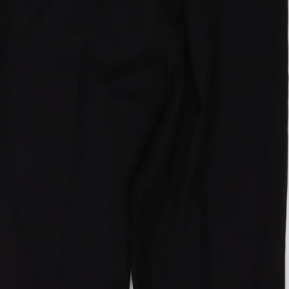 Classic Womens Black Trousers Size 12 L25 in