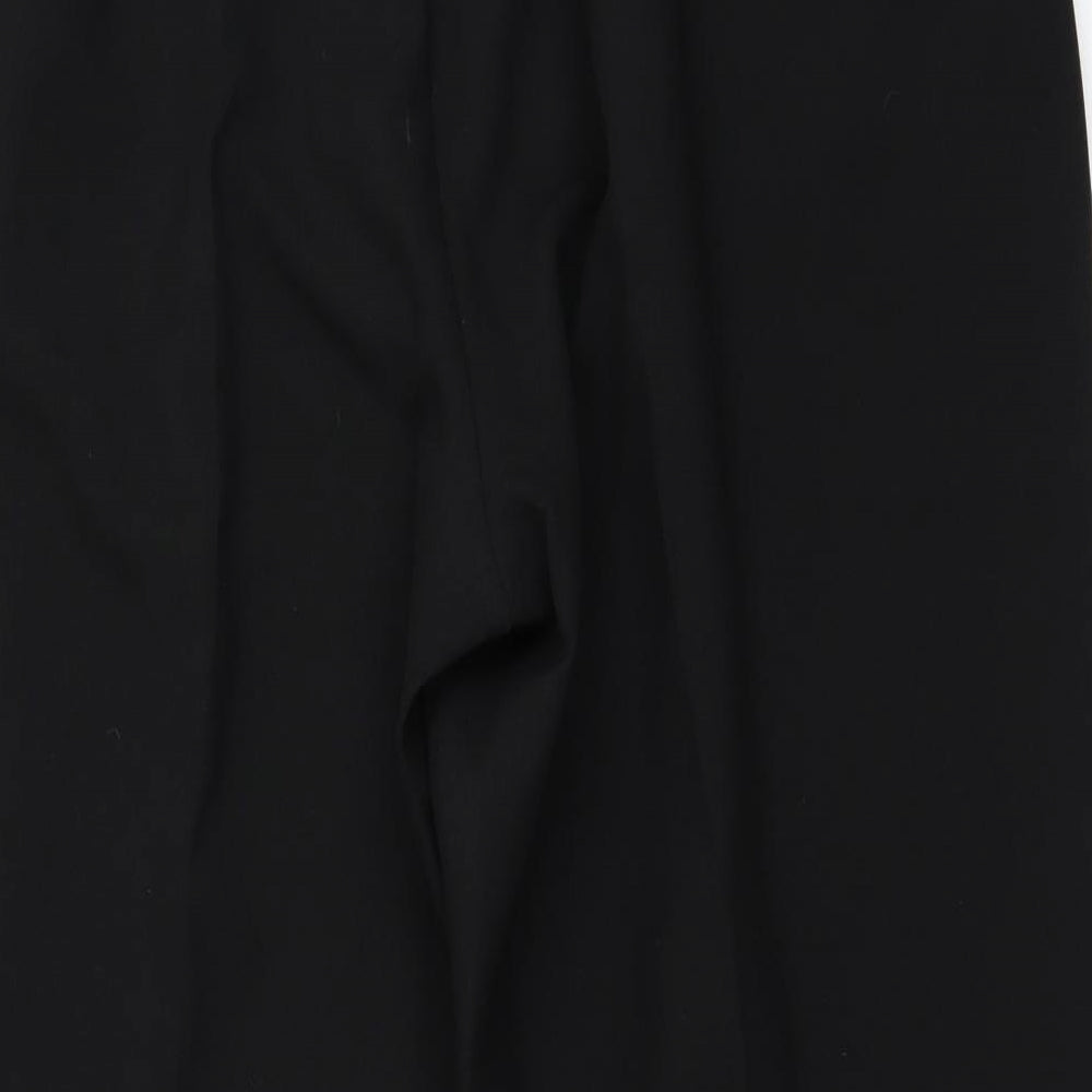 Womens UK Size 24 BM Regular Fit Black Trousers