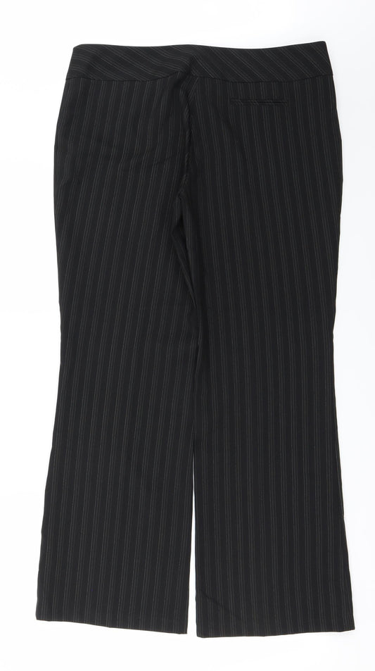 New Look Womens Black Trousers Size 14 L27 in