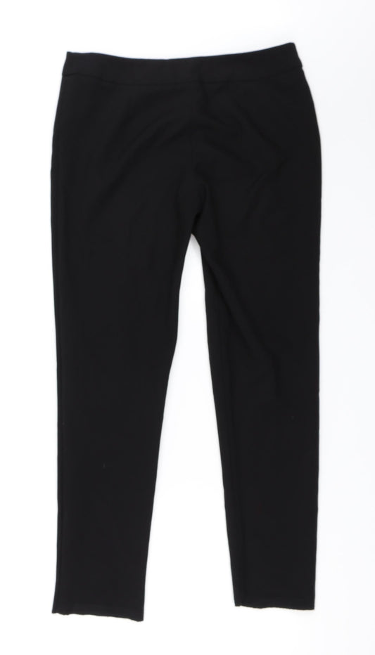 George Womens Black Trousers Size 10 L30 in
