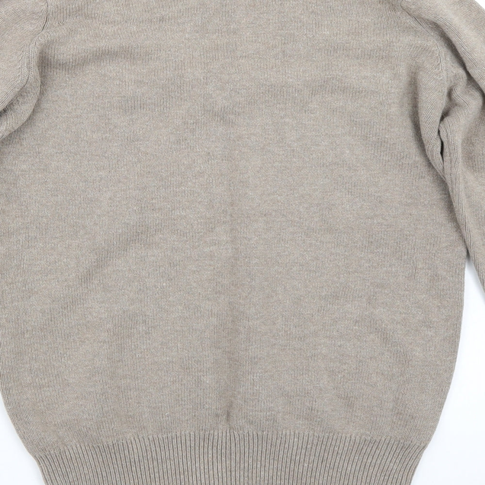 Zara Mens Brown Pullover Jumper Size L