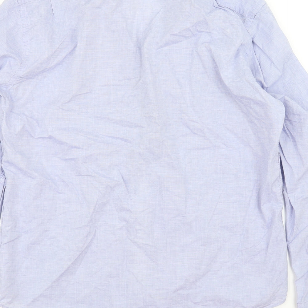 Sfera Mens Blue Button-Up Size L