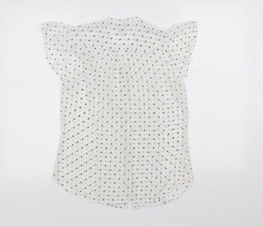 Womens UK Size 36 H&M White Basic Blouse