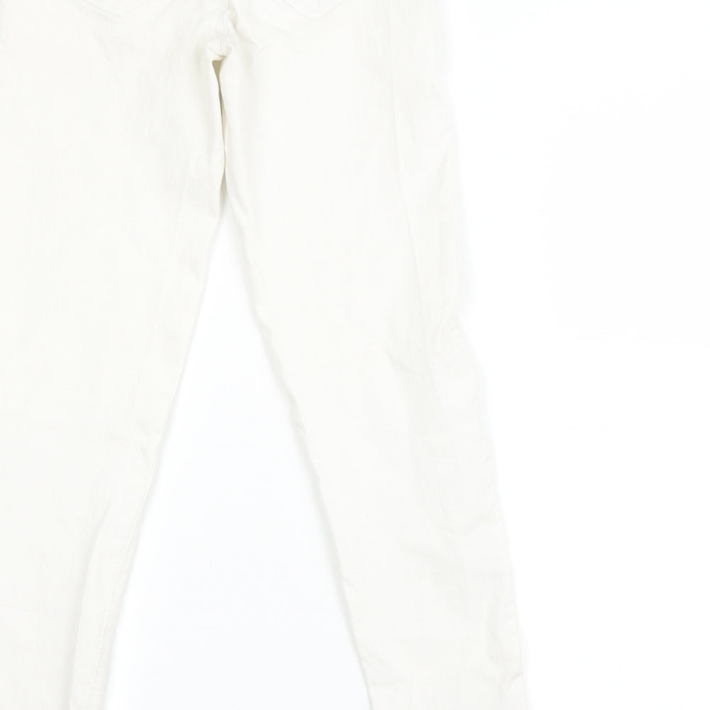 Denim & Co. Womens White Skinny Jeans Size 10 L23 in