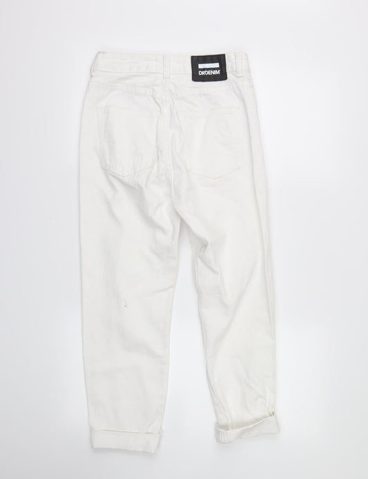 Mens UK Size 24 in drdenim Regular Fit Skinny White Jeans
