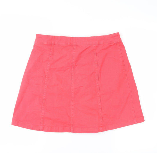 H&M Womens Red   Cargo Skirt Size 6