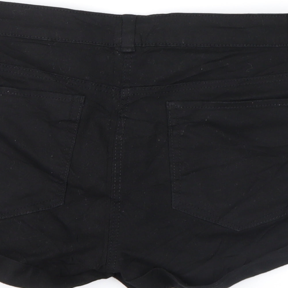 H&M Womens Black Hot Pants Shorts Size 6