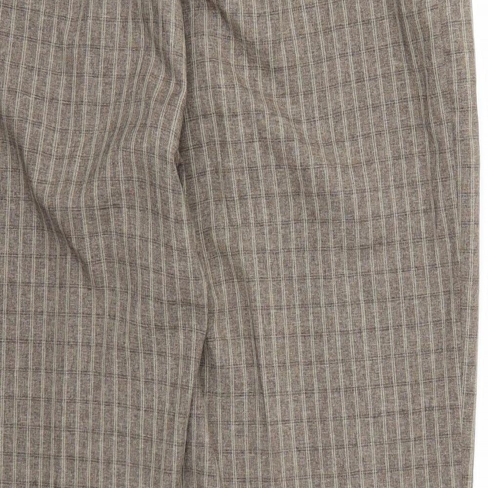 Womens UK Size 18 Essential Collection Regular Fit Brown Trousers
