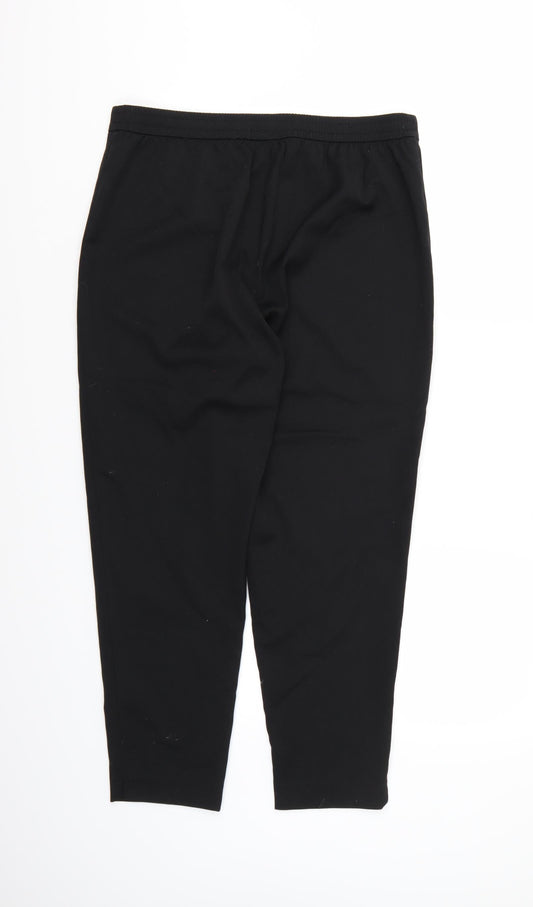 TU Womens Black Rayon Trousers Size 14 L26 in