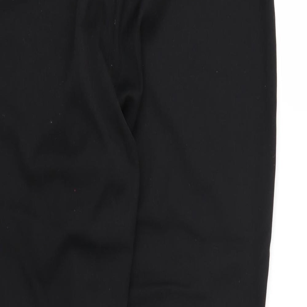 TU Womens Black Rayon Trousers Size 14 L26 in