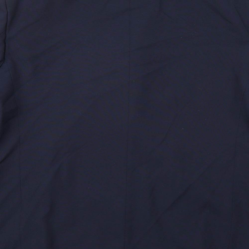 Mens UK Size 44 Essentials Regular Blue Suit Jacket
