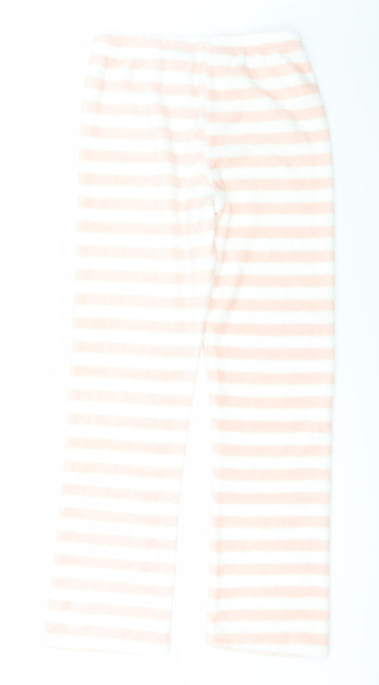 love to lounge Womens Pink Striped Trousers Size 12 L28 in