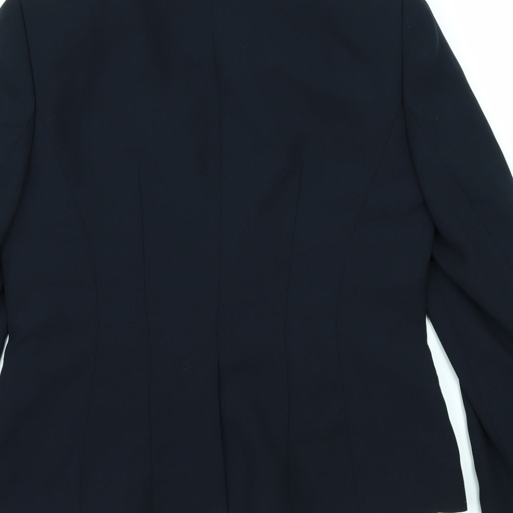 Linea Womens Blue Jacket Suit Jacket Size 12