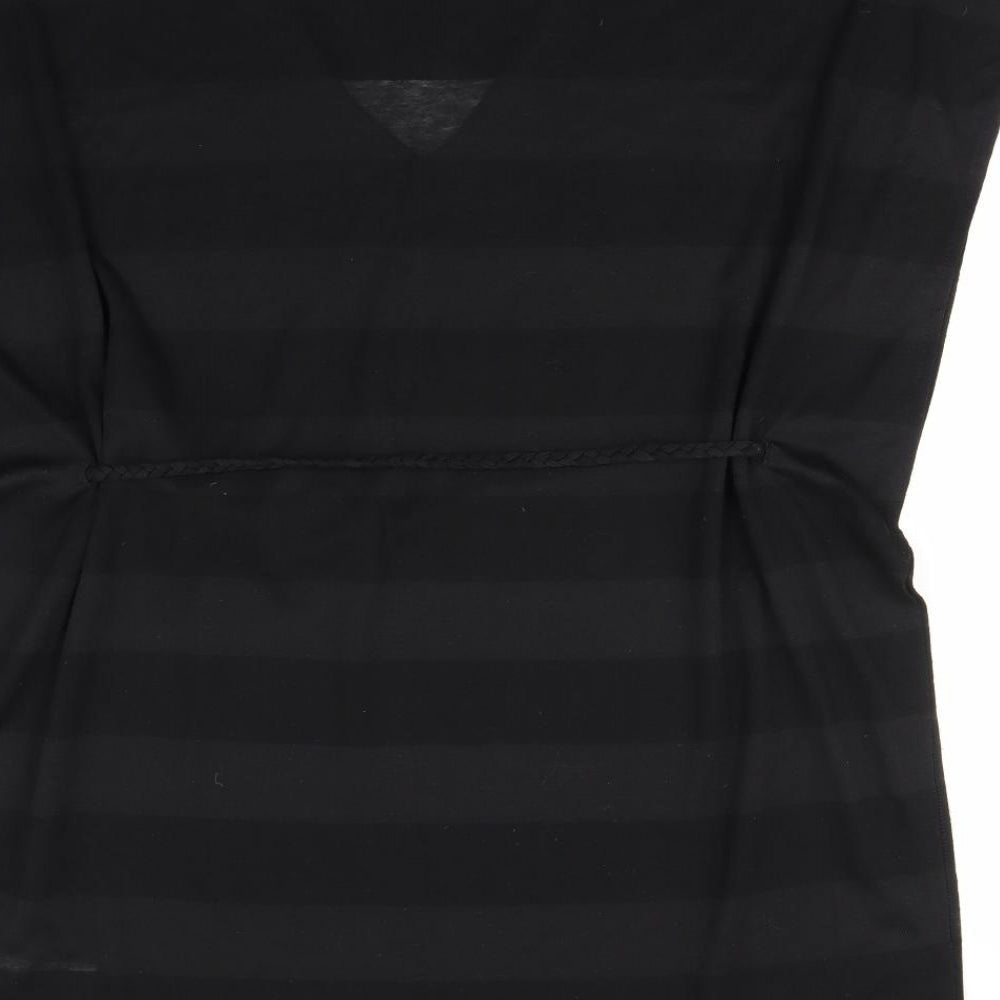 Papaya Womens Black Basic Tank Size S - See Through