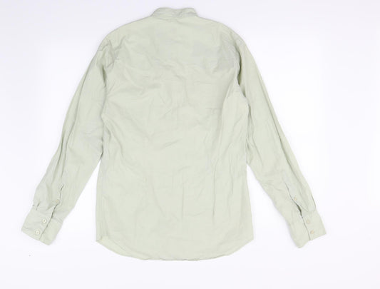 Preworn Mens Green Dress Shirt Size S