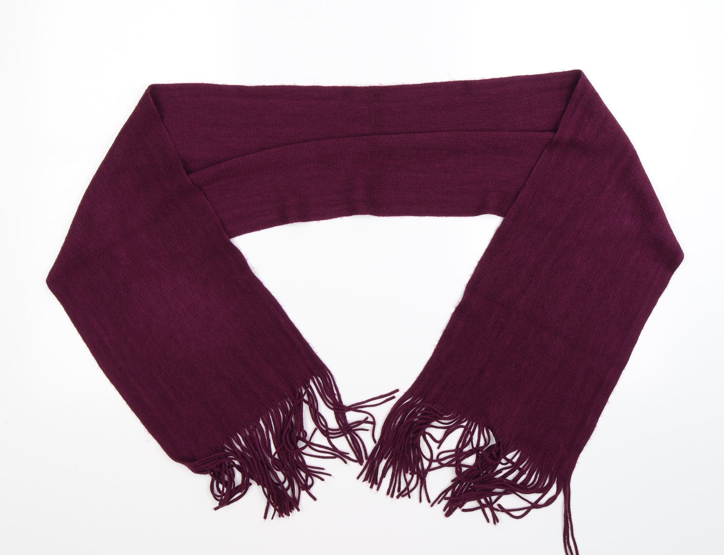 Preworn Womens Purple Knit Scarf
