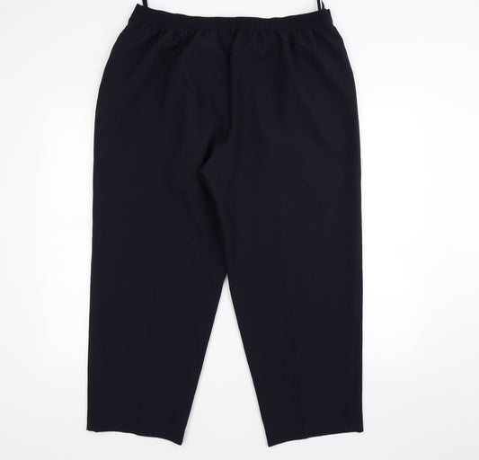 Classic Womens Blue Trousers Size 20 L26 in