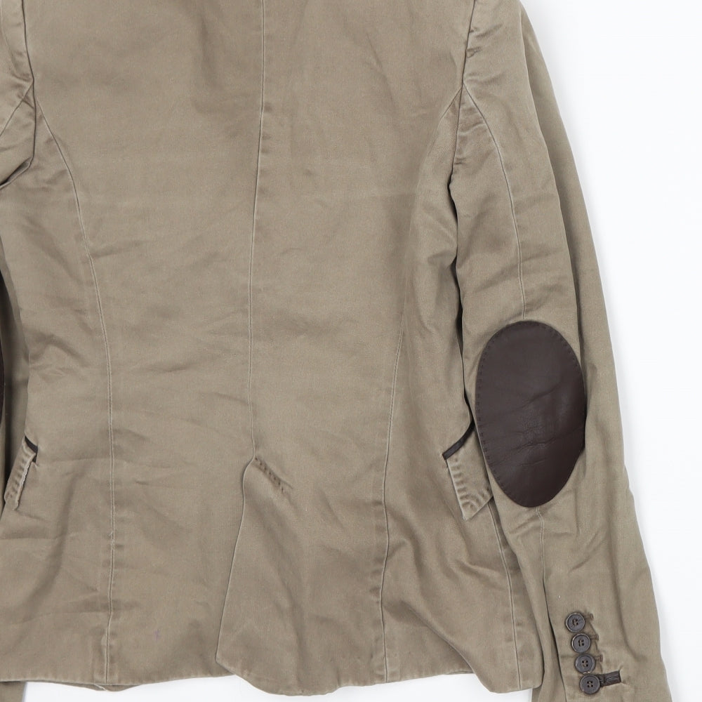 Zara Womens Beige Jacket Suit Jacket Size S