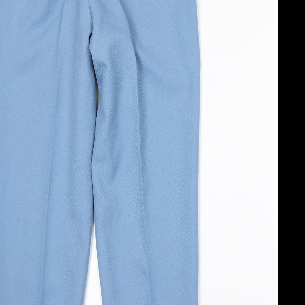 Alfred Dunner Womens Blue Trousers Size 8 L25 in