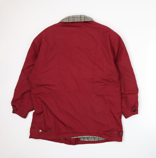 Womens UK Size 16 NuAge Red Rain Coat