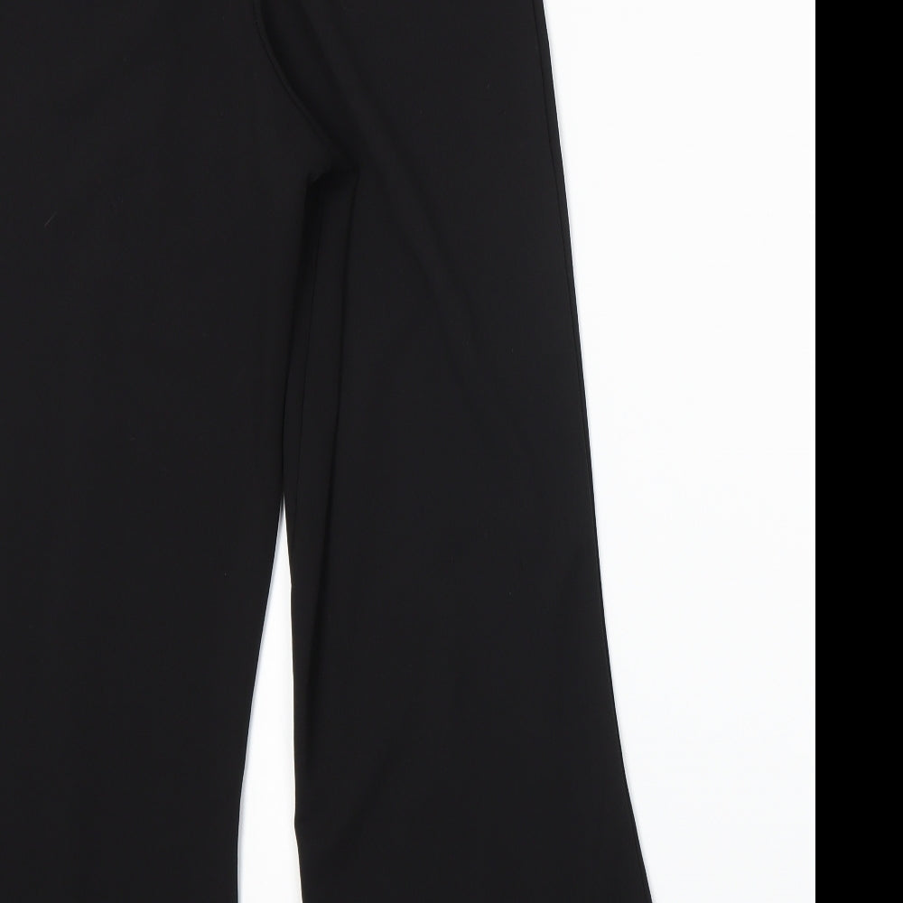 Womens UK Size 10 Missguided Regular Fit Black Trousers