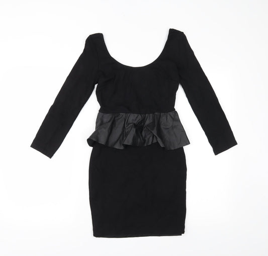 Zara Womens Black Pencil Dress Size S