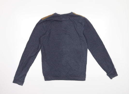 River Island Mens Blue Pullover Jumper Size XS