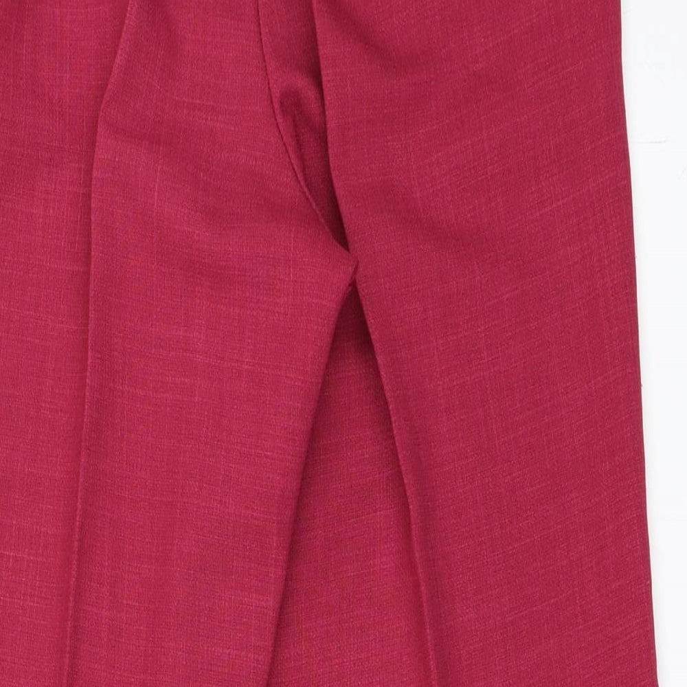 Alfred Dunner Womens Pink Trousers Size 10 L27 in