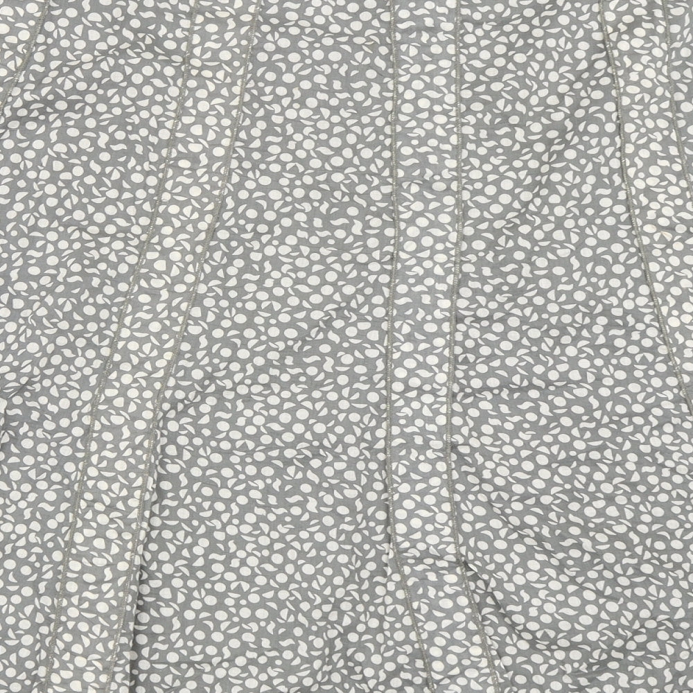 Adini Womens Grey Flare Skirt Size L