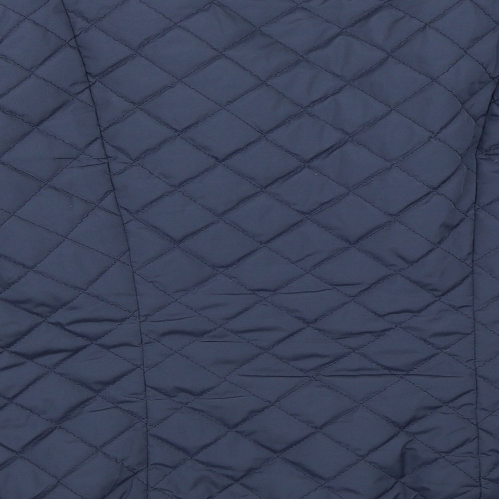 Womens UK Size 12 Limited Collection Blue Quilted Coat