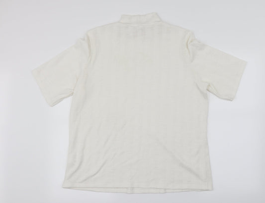 George Womens White Basic T-Shirt Size 22