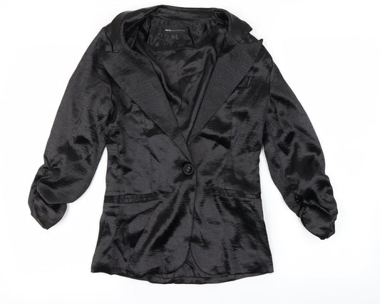 Womens UK Size XS Mango Black Jacket