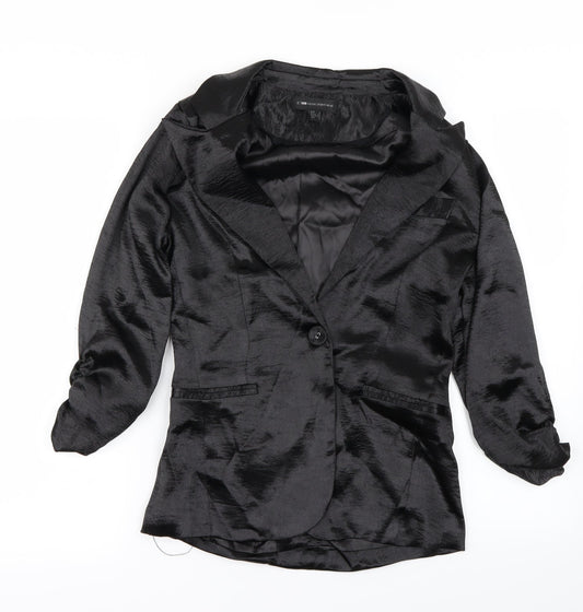 Womens UK Size S Mango Black Jacket