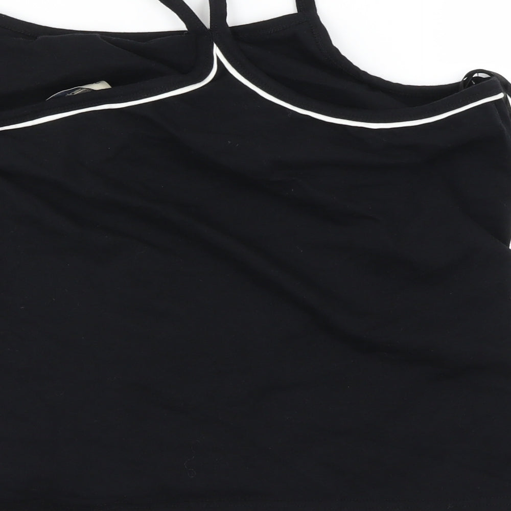 Womens UK Size 20 Atmosphere Black Basic T-Shirt