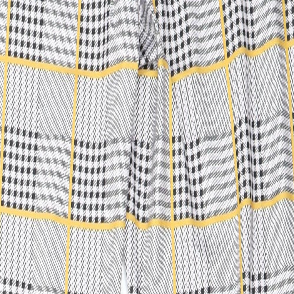 SheIn Womens Grey Check Jegging Leggings Size XS L24 in