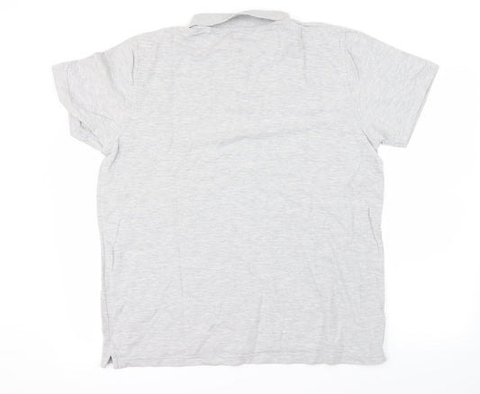 Preworn Mens Grey Houndstooth Polo Size XL