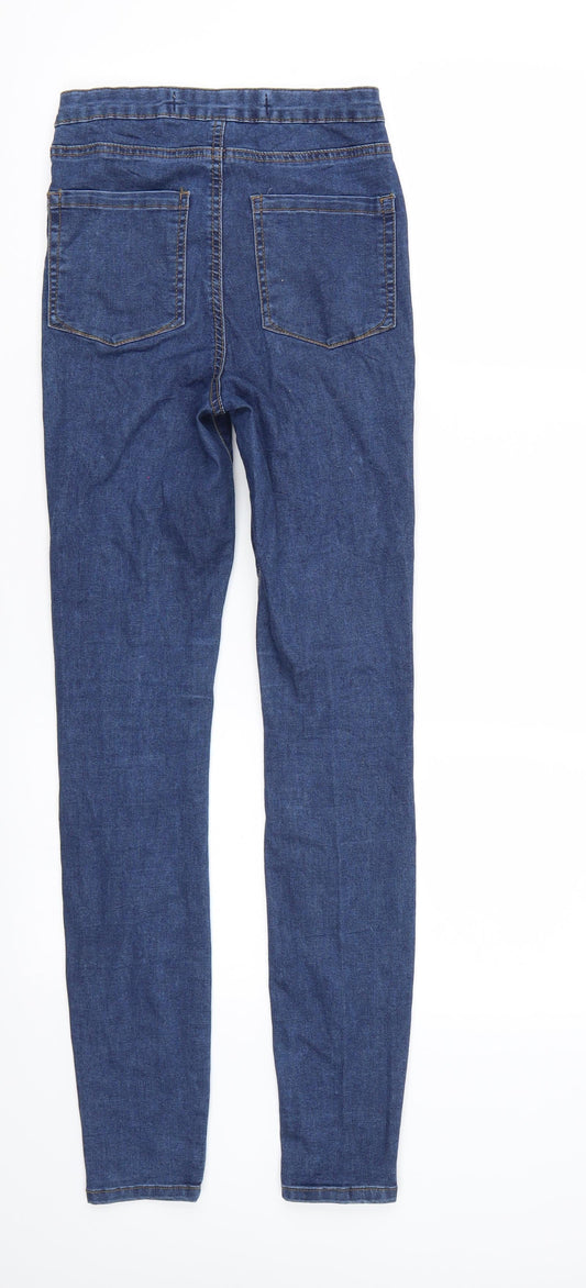 Denim & Co. Womens Blue Skinny Jeans Size 8 L30 in