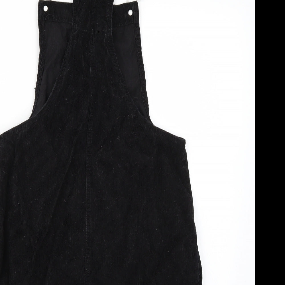 Denim & Co. Womens Black Dungaree One-Piece Size 8